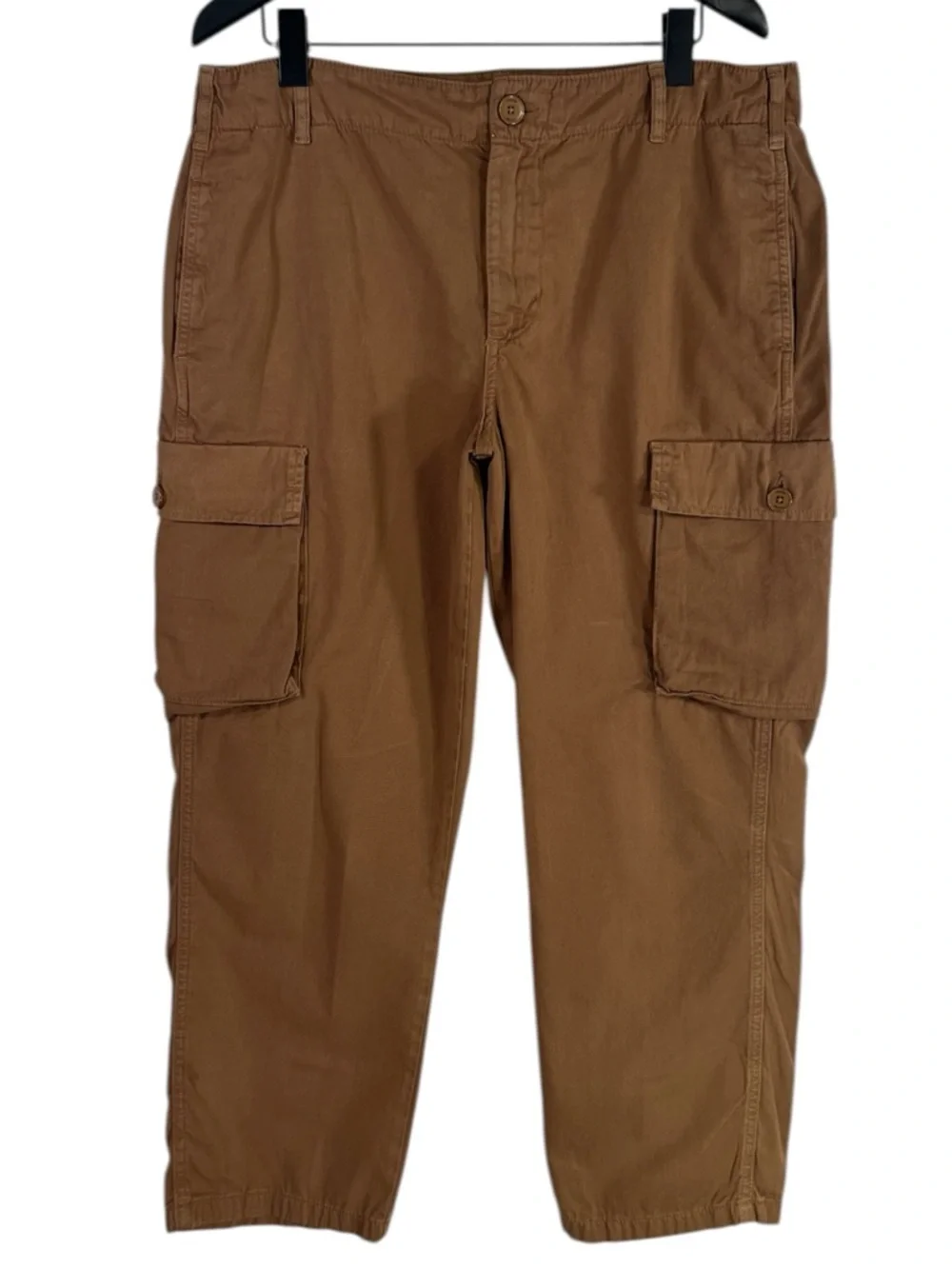 Frame Denim Relaxed Fit Utility Cargo Pant size 31 in Washed Latte Brown